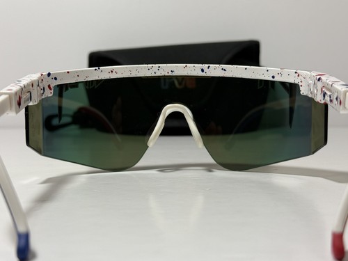 SUNGLASSES PIT VIPER THE MERIKA 2000 MULTICOLOR RED WHITE BLUE SPLATTERS - Bild 9 von 11