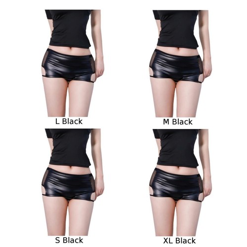 Stretch Waist Women Womens Sleepwear Mens Underwear Bikini Knicker Leather - Picture 9 of 32