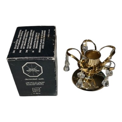 11 Stück CRYSTAL TEMPTATIONS - 24K VERGOLDET KERZENHALTER m. SWAROVSKI - U-2575