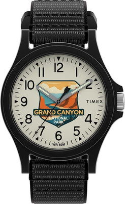 Timex Grand Canyon National Park 40mm Watch w/ Black Strap Unisex Wristwatch NEW