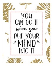 Inspirational Quote Wall Art Poster - Motivational Decor Home Decor