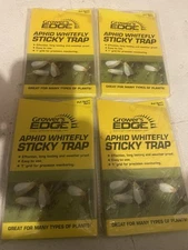 Lot of 4 growers edge aphid whitefly sticky traps