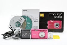 Top MINT Nikon COOLPIX S3300 Pink 16.0MP 6x Compact Digital Camera From JAPAN