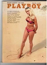 Men's Magazine PLAYBOY June 1968 Complete & Clean Fine+