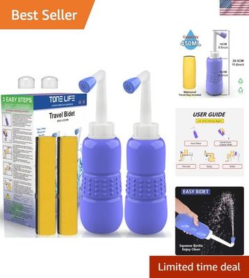 #ad #ad 2 PCS Handheld Travel Bidet 450ml High Pressure Personal Hygiene Cleaner $27.17