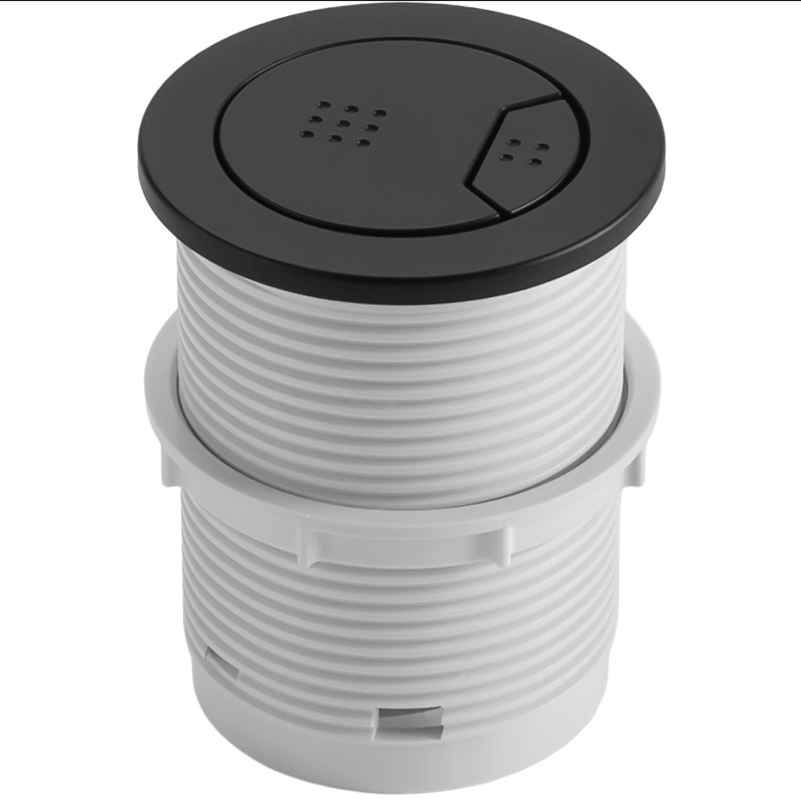 Wirquin Pneumatic Kara Dual Flush Button Black 50120766