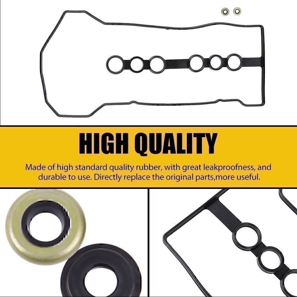 Valve Cover Gasket w/Grommets For 2000-08 Toyota Corolla 1.8L L4 DOHC # Ifxtxfzx