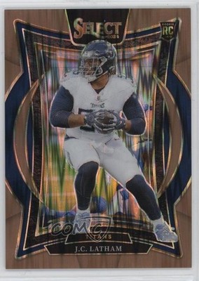 2024 Panini Select Concourse Copper Shock Prizm 41/299 JC Latham Rookie RC 0q1p