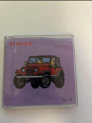 #ad #ad SINGER Vehicles embroidery card #18 for Quantum XL 1000 XL1500 and XL100 C $40.00