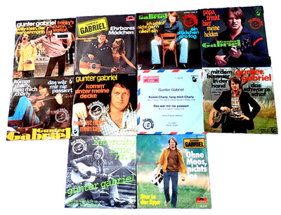 Gunter Gabriel - 10 x 7´Single Schallplatten