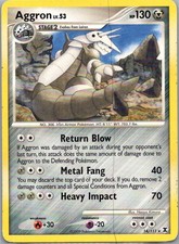 Aggron 14/111 Rare Rising Rivals Pokemon Heavily Played