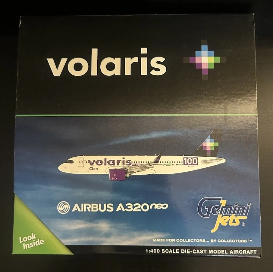 GeminiJets 1:400 Volaris Airbus A321neo XA-VSH GJVOI2123 Diecast Scale Model - Image 4 of 4
