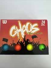 Wilson Unisex Chaos Golf Balls 24-Balls Assorted Colors NEW In Box