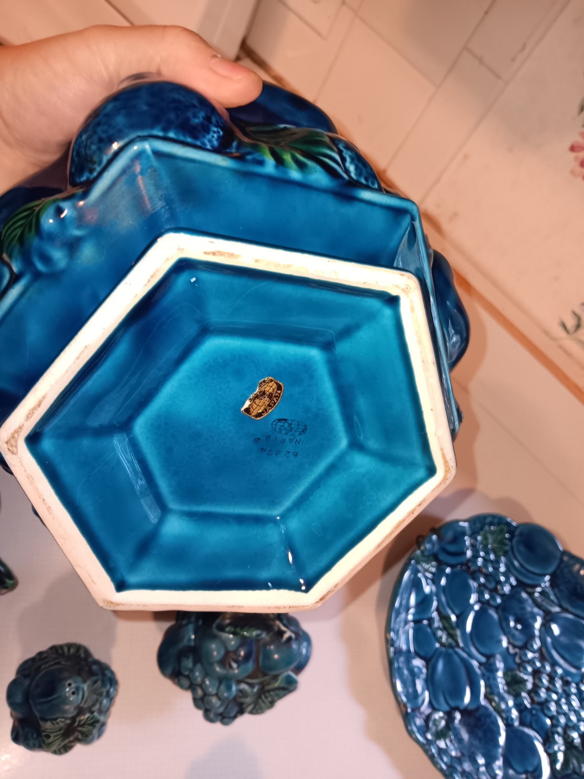 Inarco Japanese Indigo Blue Ceramic Dish Set