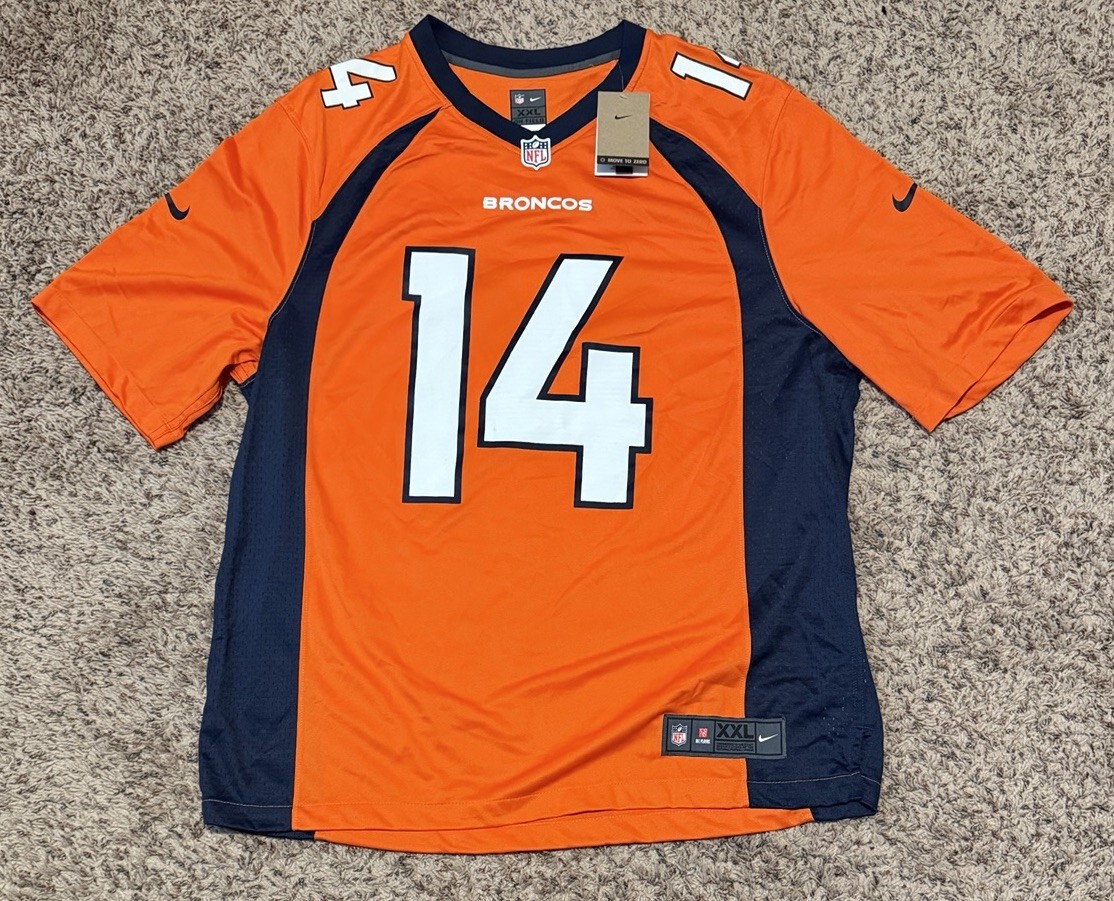 Official nike on field nfl denver broncos sutton #14 jersey size xxl nwt