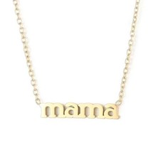 Mama Necklace 18k Gold Plated Stainless Steel Dainty Jewelry