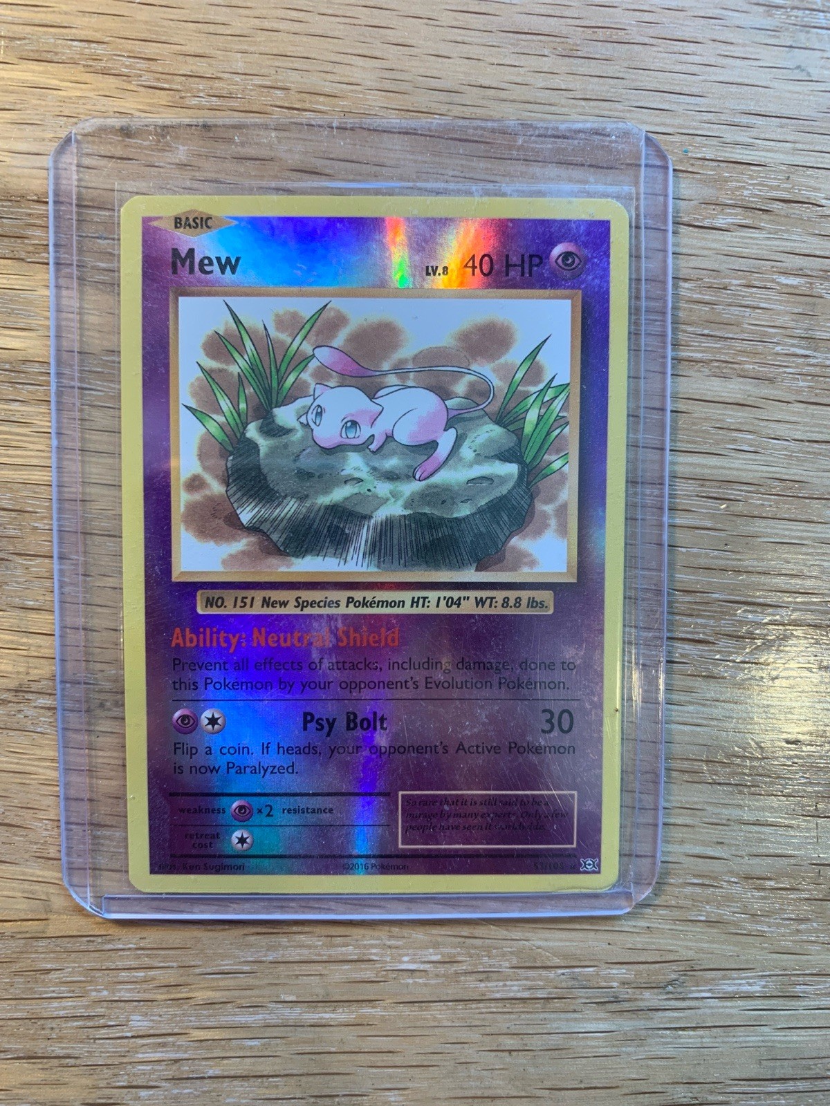 Mew 53/108 Evolutions Reverse Holo