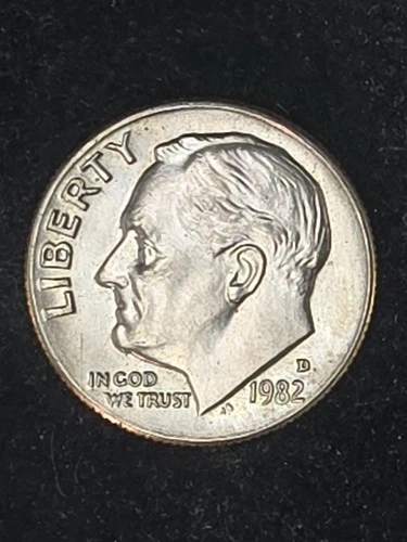 1982-D Roosevelt Dime — photo from another recent sale