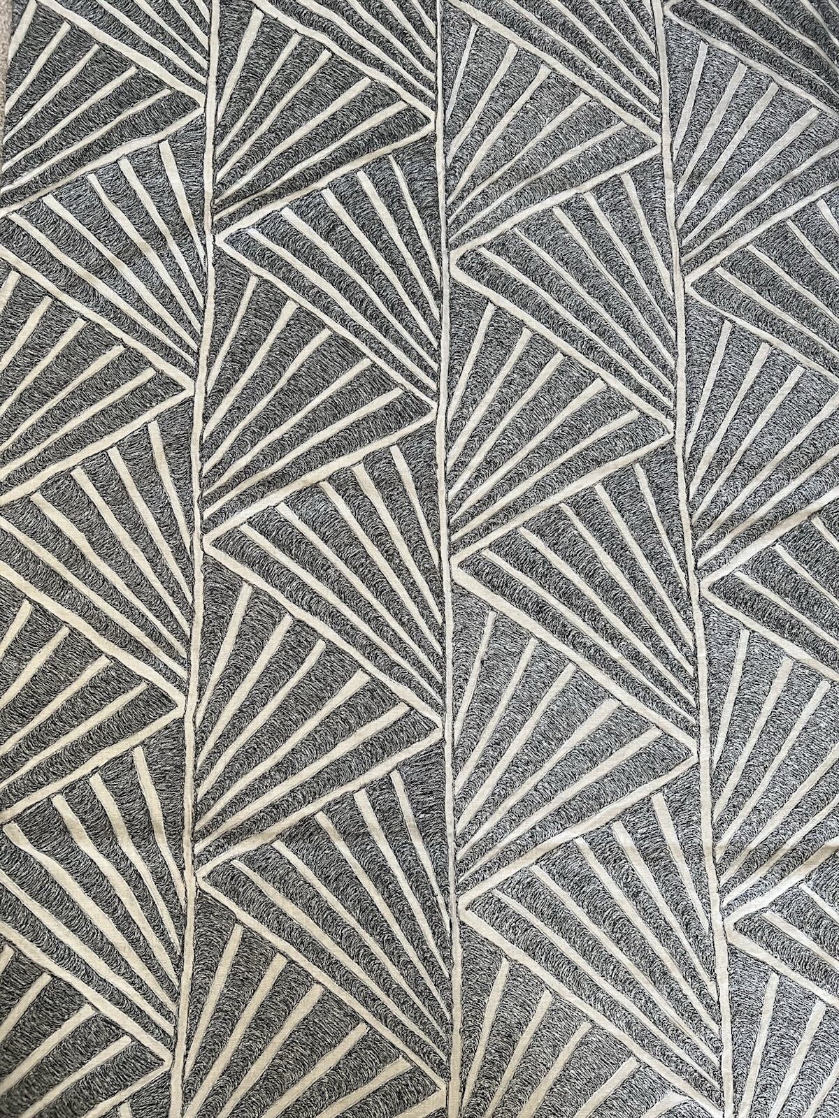 Donghia Majestic Metallic Charcoal Upholstery Fabric 100% Linen Almost 3yds