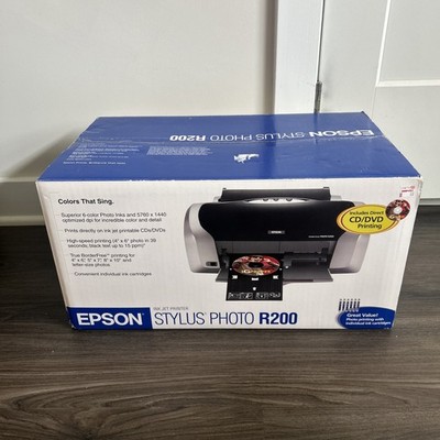 Epson Stylus Photo R200 Inkjet Printer New In Box Sealed CD DVD