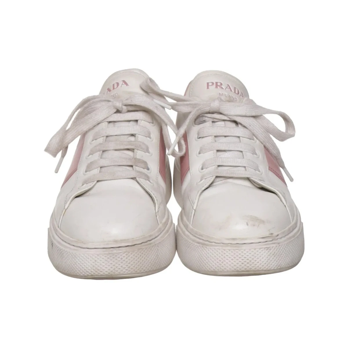Prada, Sneaker, Größe: 41, model: portofino, Weiß/Pink, Damen #8K1