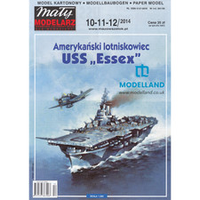 Card Paper Model Kit Maly Modelarz Aircraft Carrier USS Essex