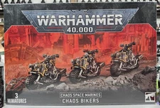Games Workshop Warhammer 40K Chaos Space Marines Bikers Complete Army - GW-43-08