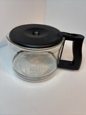 BUNN 10 Cup Glass Coffee Carafe Schott Duran Germany Black Handle Replacement