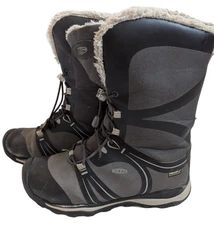 KEEN Terradora Winter Insulated Waterproof Snow Boot Gray Size Youth 5 Women 7