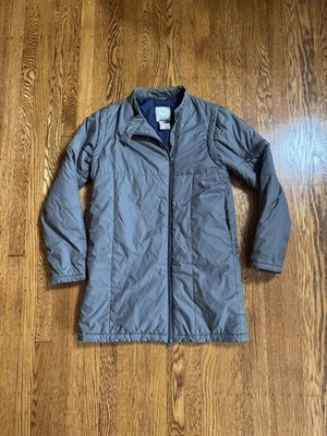 Stussy Thermolite Plus Insulated Jacket Womens M Gray Long Coat Techwear Parka