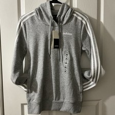 Adidas Gray Pullover Hoodie Sweatshirt New S