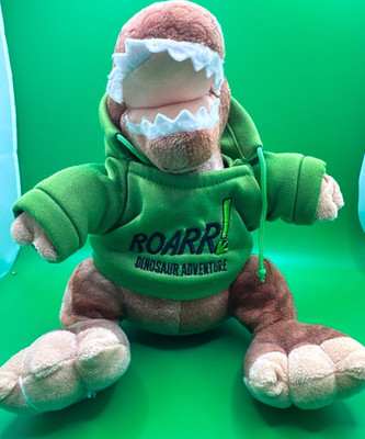 Wild Republic ROAR Dinosaurier ADVENTURE GREEN HOODIE PULLOVER weiches Plüschtier