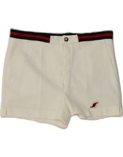 VINTAGE Womens Chino Shorts W32 Large  White OW03