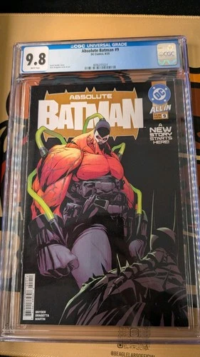 Absolute Batman 9 CGC 9.8 Graded DC Comics Bane Cover