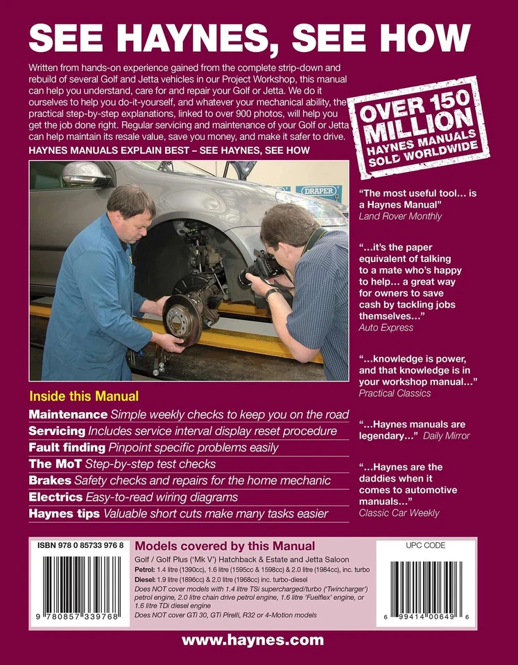 Volkswagen Golf (2004-Sept 2008), Golf Plus (2005-Mar 2009) & Jetta (2006-2009) - Image 2 of 4