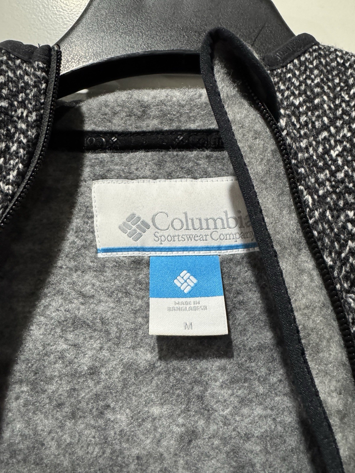 Columbia WOMENS SIZE MEDIUM Chillin Fleece Sweater Jacket Full Zip Hooded Gray image 4