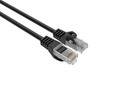 Logico Cat6 Black Slim Patch Cable 28AWG Bare Copper RJ-45 Ethernet Cable 7ft