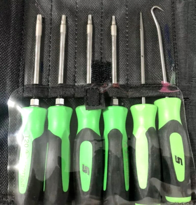 Snap-on 12pc Mini Soft Grip Screwdriver Torx Pick Set