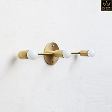 Brass Wall Sconce Mid Century Modern Bathroom Vanity Light Fixture Wall Lamp