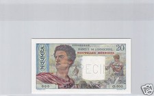 Neue Hebrides Noumea 20 Franken Specimen ND Pick 8 Mit Selten