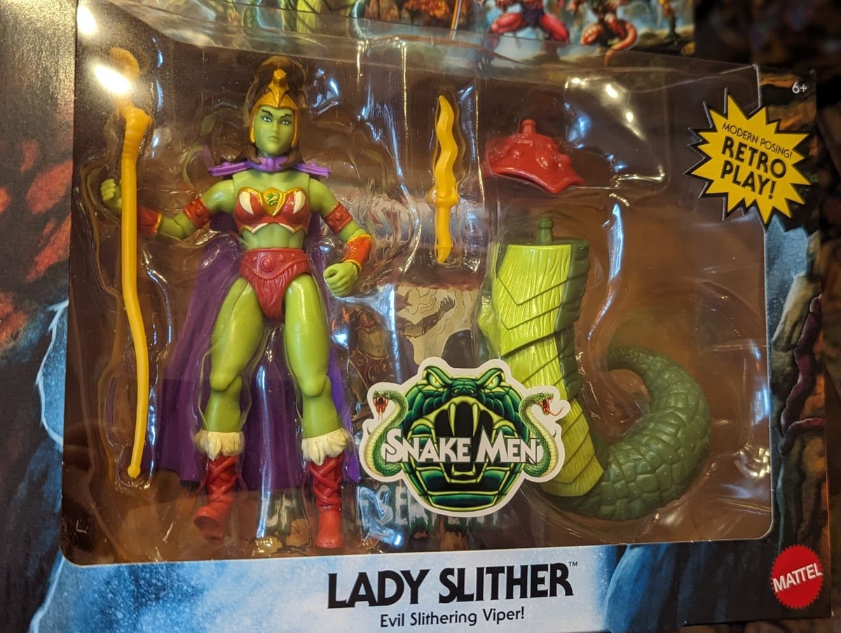 Lady Slither Origins Masters Of The Universe Origins Lady Slither Action Figure - Mattel 2022 Sealed In Box Collector Action Figure