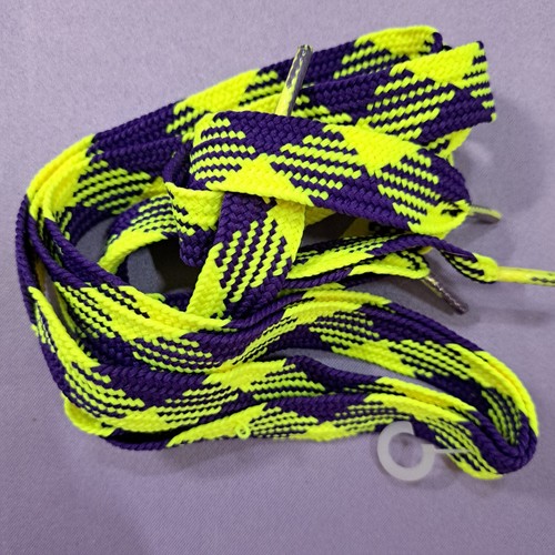 80's Laces Wide Flat Dual Color 45 inch Shoelaces Vintage New Old Stock CHOOSE - Picture 7 of 22