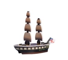 PIRATES POCKETMODEL Spanish Main 053 HMS MERESMAN UNPUNCHED Wizkids CSG