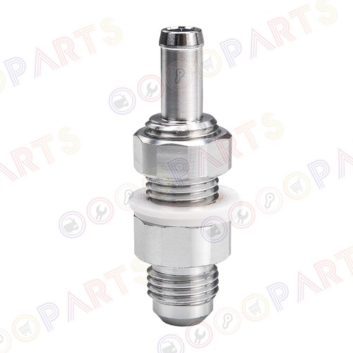 -6AN Straight Bulkhead Silver Fitting With Nut Gasket 6 AN - Picture 7 of 7