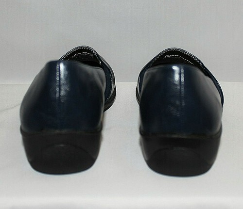 Life Stride Luxe Navy Blue Isabelle Loafer Velocity Memory Foam Low Wedge 7W EUC - Picture 4 of 10