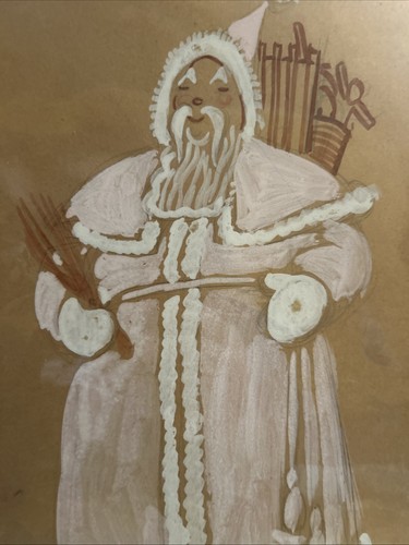 Babbo Natale, Santa Claus, Pochoir XIX secolo. Rovaniemi - Photo 4/6