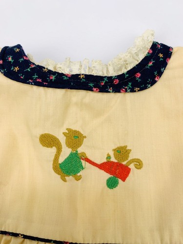 Vestido Delantal Delantal Azul Peaches N Cream Bebé Niña Talla 24M De Colección - Imagen 5 de 9