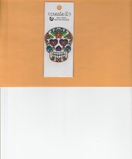 Skull Head iron-on embroidered Patch