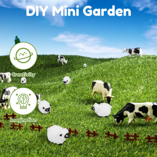 40Pcs Miniature Sheep Figures Resin Mini Garden Sheep Realistic Sheep Cake weIFv - Picture 3 of 11