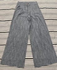 Chambray Blueish Pants Women's Med. 27x32 Wide Leg Flare Maronie Made In USA NWT